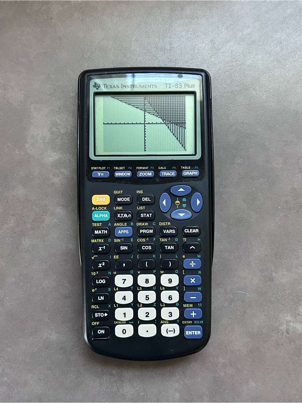 Texas Instruments TI-83 Plus Graphing Calculator w/ Cover Tested & Working Black